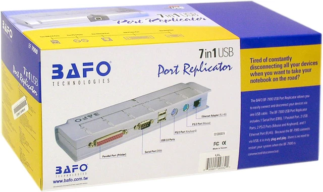 Open Box: BAFO BF-7900 Notebook Port Replicator - Newegg.com