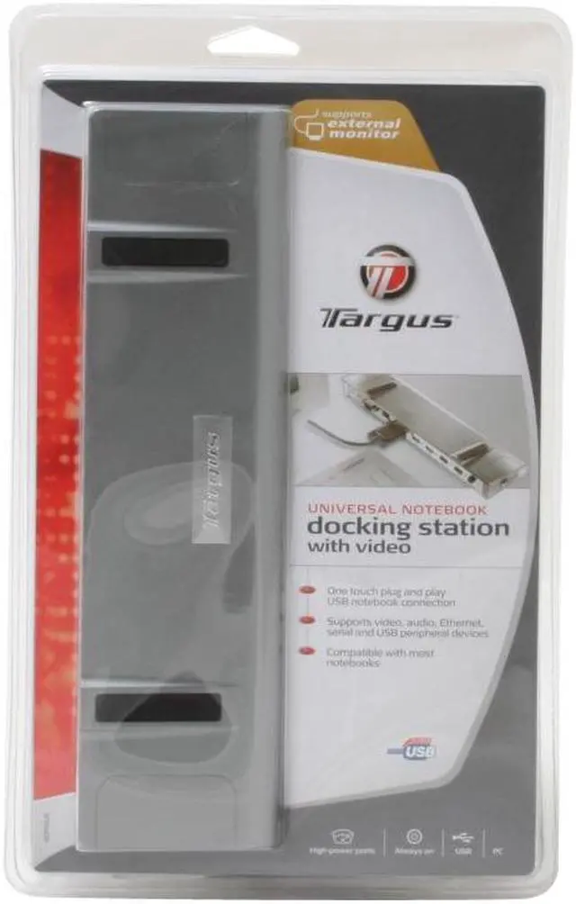 Alt view image 8 of 8 - Targus ACP50US Universal Notebook Docking Station - with Video