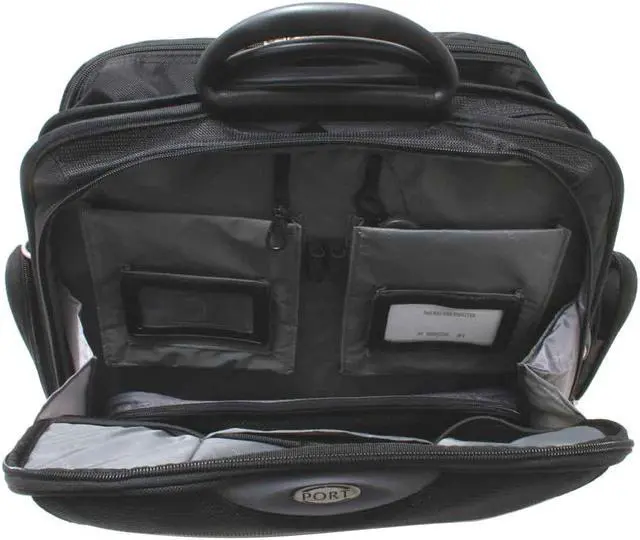 Alt view image 10 of 13 - Targus Black PORT 3.1 15" EasyRoller Laptop Case Model PR700