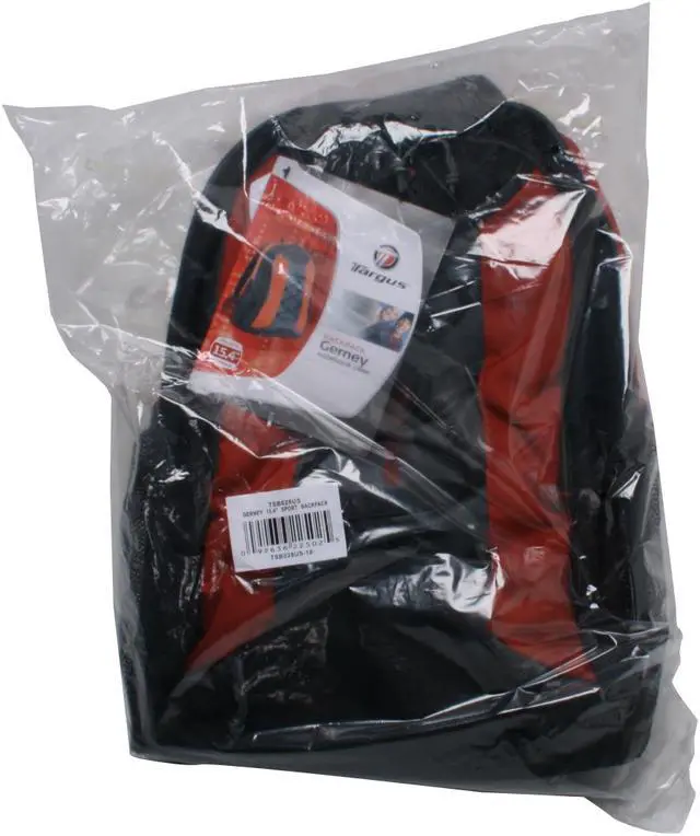 Alt view image 12 of 12 - Targus Black & Orange 15.4" Gerney Backpack Model TSB028US