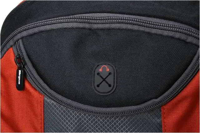 Alt view image 4 of 12 - Targus Black & Orange 15.4" Gerney Backpack Model TSB028US