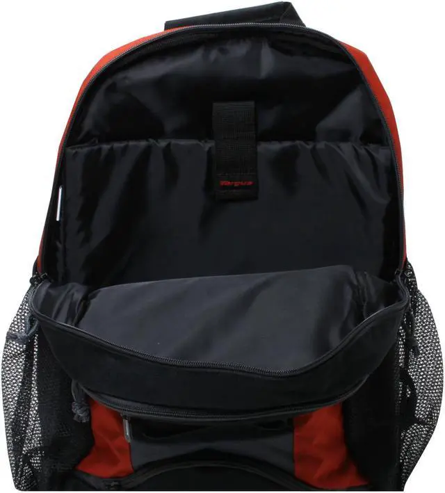 Alt view image 11 of 12 - Targus Black & Orange 15.4" Gerney Backpack Model TSB028US