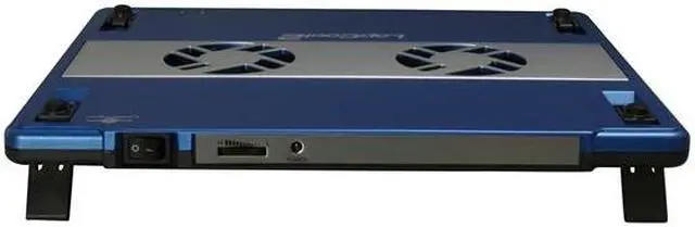 Alt view image 4 of 6 - VANTEC LapCool 2 Notebook Cooler with Dual Adjustable Speed Fans LPC-301
