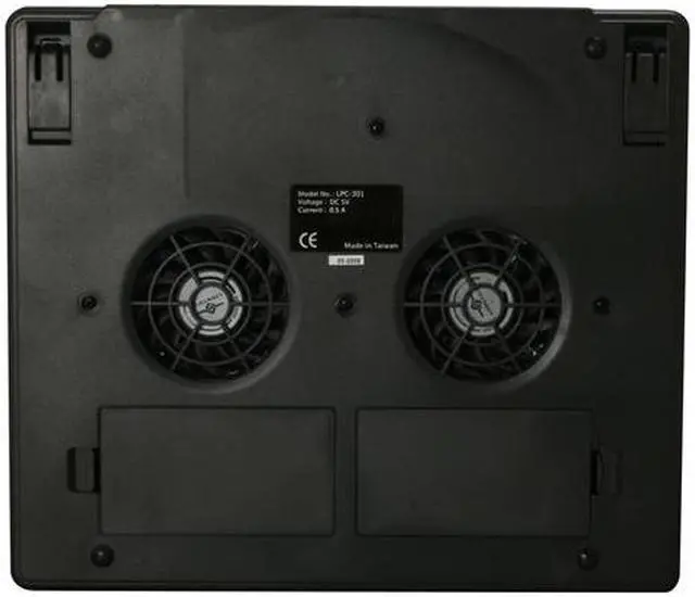 Alt view image 5 of 6 - VANTEC LapCool 2 Notebook Cooler with Dual Adjustable Speed Fans LPC-301