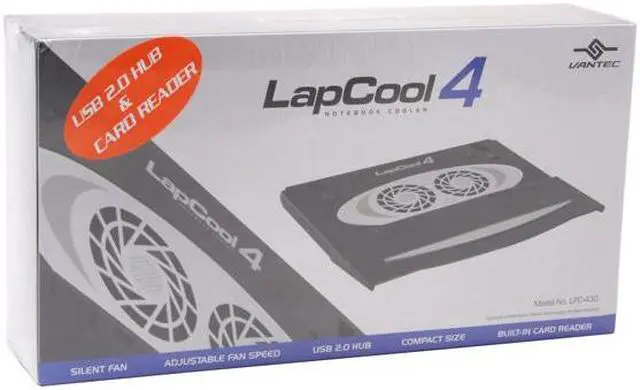 Alt view image 5 of 5 - VANTEC LapCool4 Notebook Cooler LPC-430