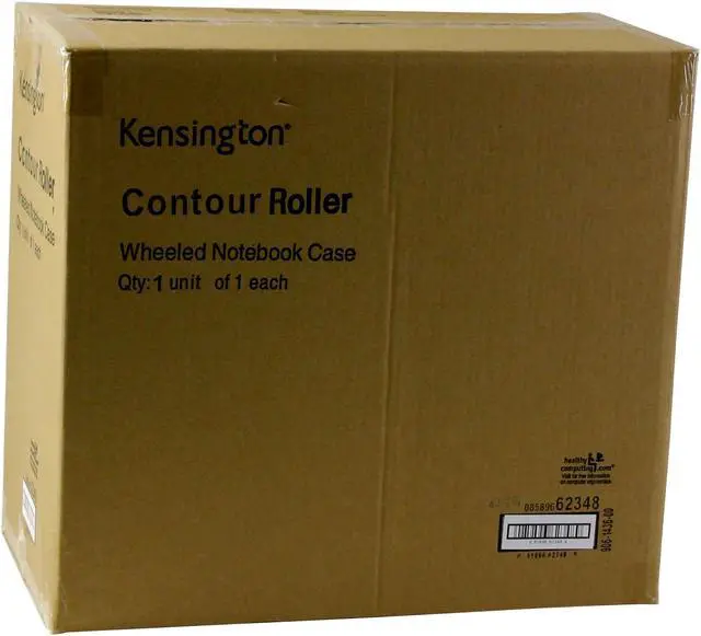 Alt view image 4 of 4 - Kensington Black 17" Contour Roller Notebook Carrying Case Model 62348