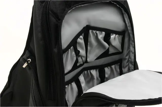 Alt view image 3 of 7 - Kensington Black Contour Backpack Model K62238
