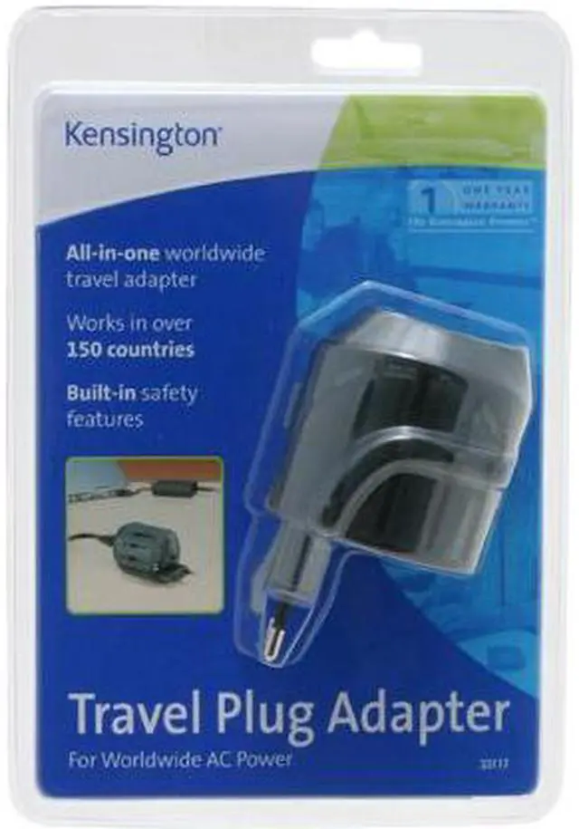 Alt view image 2 of 3 - Kensington 33117 International All-in-One Travel Plug Adapter