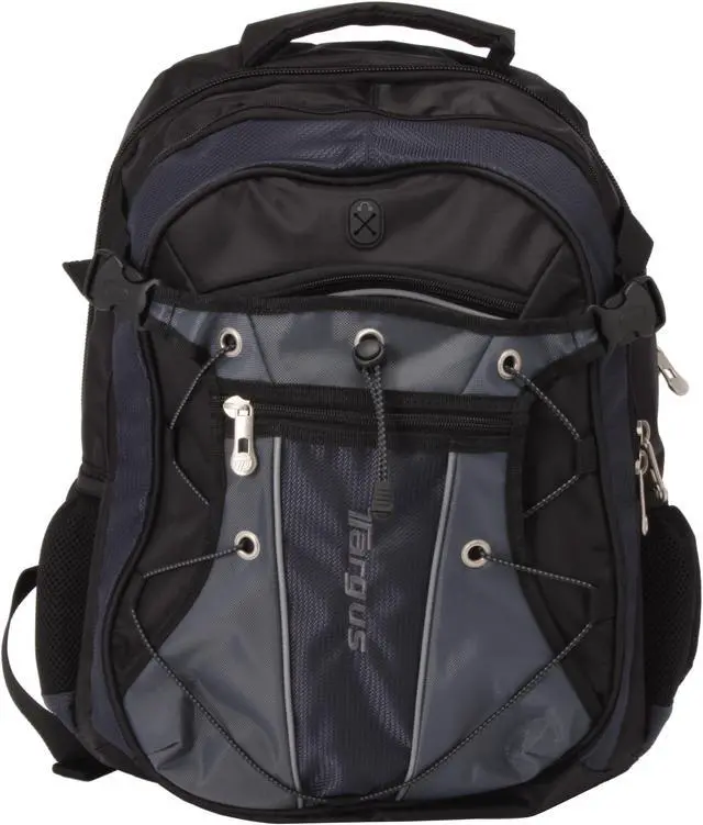 Alt view image 7 of 9 - Targus Black/Navy League Backpack for 15.4" Notebook Model TSB07501US