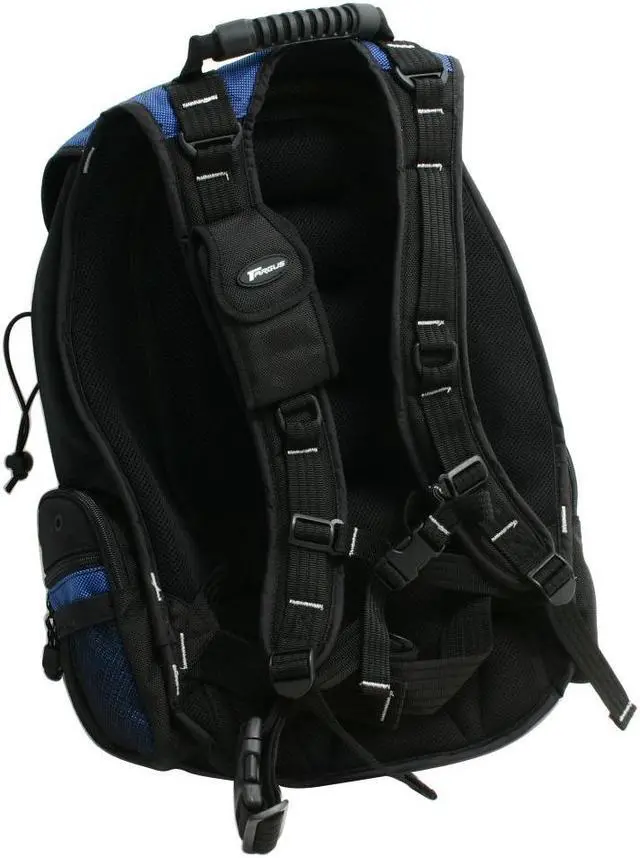 Alt view image 6 of 7 - Targus Blue/Black 16" Sport Deluxe Computer Backpack Model TSB315