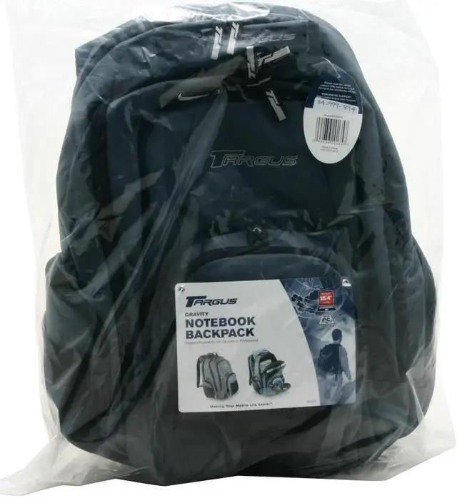 Alt view image 9 of 9 - Targus Pewter 15.4" Gravity Backpack Model RG0318