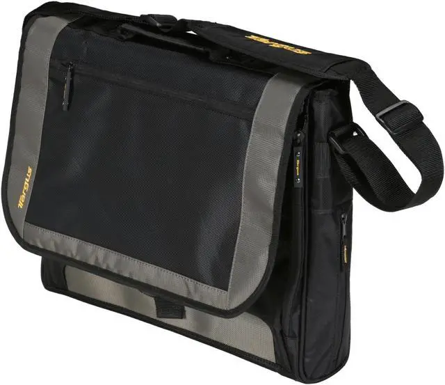 Main image of Targus Black/Gray/Yellow 17" CityGear Miami Messenger Notebook Case Model TCG200