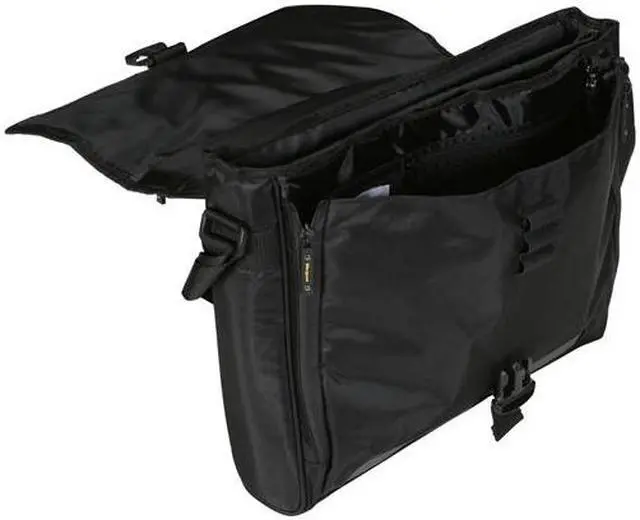 Alt view image 6 of 8 - Targus Black/Gray/Yellow 17" CityGear Miami Messenger Notebook Case Model TCG200