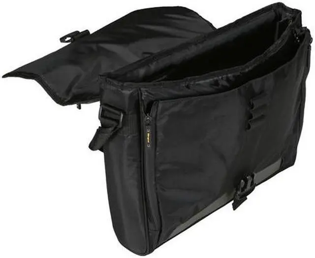 Alt view image 7 of 8 - Targus Black/Gray/Yellow 17" CityGear Miami Messenger Notebook Case Model TCG200