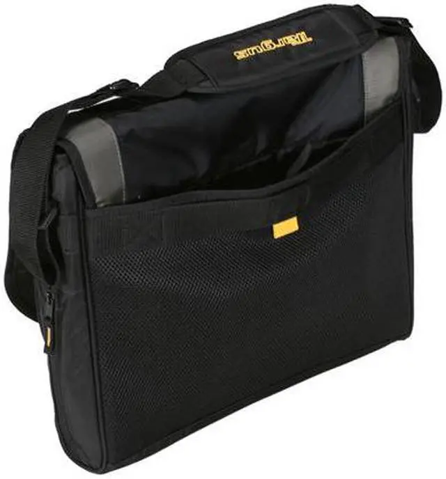 Alt view image 8 of 8 - Targus Black/Gray/Yellow 17" CityGear Miami Messenger Notebook Case Model TCG200