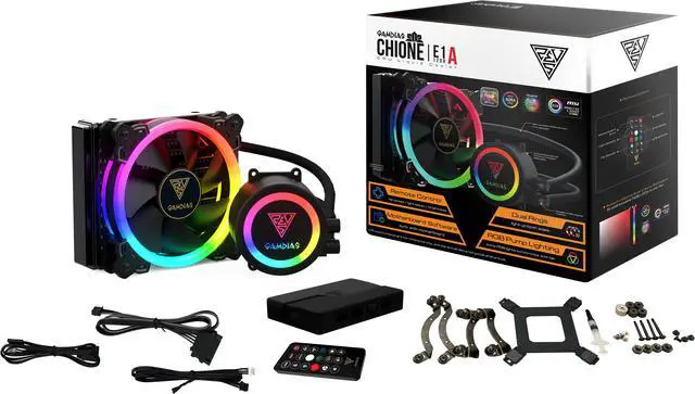 Alt view image 3 of 3 - GAMDIAS CHOINE E1A 120R 120mm All-in-One Water Cooler