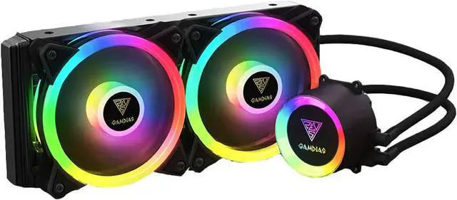 Alt view image 2 of 7 - GAMDIAS CHIONE M2-240R 240mm All-In-One CPU Liquid Cooler