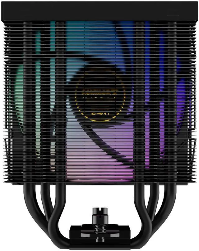 Alt view image 6 of 9 - Gamdias Boreas M2-51D ARGB CPU Air Cooler with Digital Display, 5 Copper Heat Pipes, 120mm Hydraulic Bearing PWM ARGB Fan, Support LGA 1700/1151/1150/1155/1156/1200/2011/2066/AM5/AM4