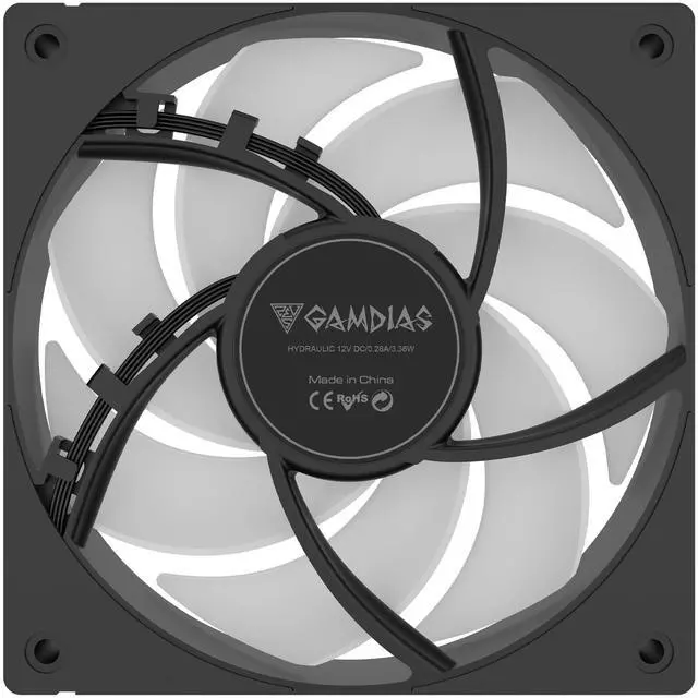 Alt view image 9 of 12 - GAMDIAS CHIONE P5-360 Liquid CPU Cooler, 360mm AIO w/Customizable 3.4" IPS LCD, Rotatable Magnetic Pump, Hidden Cable Fan (Daisy-Chained), Support PWM & ARGB MB Sync, Intel LGA 1851; AMD AM5, Black