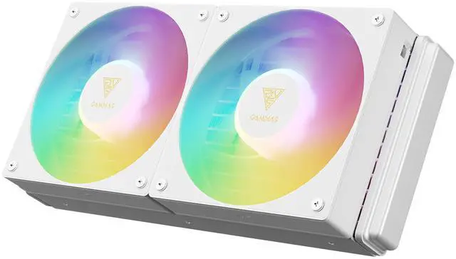 Alt view image 6 of 10 - GAMDIAS AURA GL240 V2 White 240AIO CPU liquid cooler All-In-One 240mm