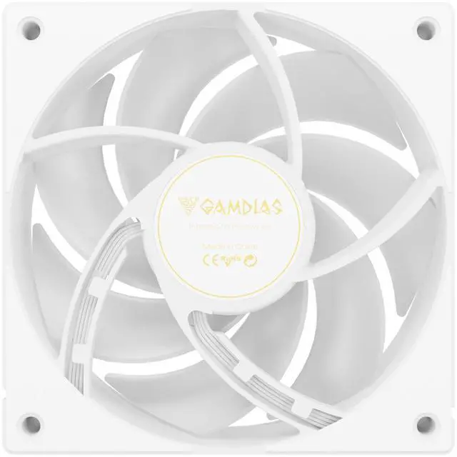 Alt view image 8 of 10 - GAMDIAS AURA GL240 V2 White 240AIO CPU liquid cooler All-In-One 240mm