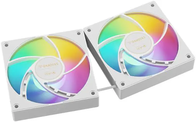 Alt view image 9 of 10 - GAMDIAS AURA GL240 V2 White 240AIO CPU liquid cooler All-In-One 240mm