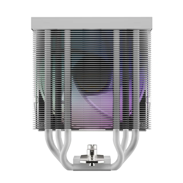 Alt view image 6 of 9 - Gamdias Boreas M2-51D White ARGB CPU Air Cooler with Digital Display, 5 Copper Heat Pipes, 120mm Hydraulic Bearing PWM ARGB Fan, Support LGA 1700/1151/1150/1155/1156/1200/2011/2066/AM5/AM4