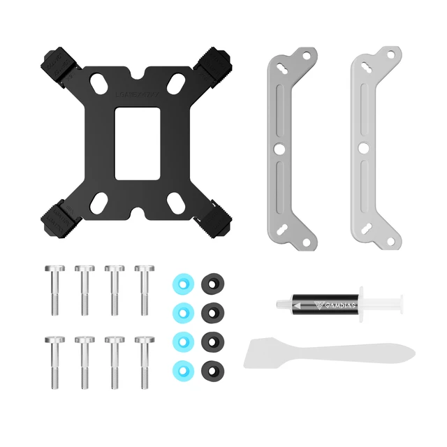 Alt view image 9 of 9 - Gamdias Boreas M2-51D White ARGB CPU Air Cooler with Digital Display, 5 Copper Heat Pipes, 120mm Hydraulic Bearing PWM ARGB Fan, Support LGA 1700/1151/1150/1155/1156/1200/2011/2066/AM5/AM4
