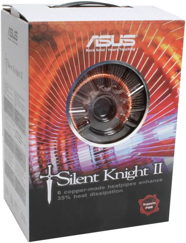 Alt view image 9 of 9 - ASUS Silent Knight II 92mm Sleeve CPU Cooler