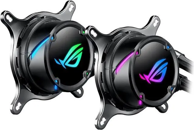Alt view image 3 of 8 - ASUS ROG Strix LC 120 RGB AIO Liquid CPU Cooler 120mm Radiator, 120mm 4-pin PWM Fan with FanXpert Controls, support for Intel and AMD motherboards LGA 1700 Compatible