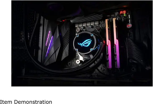 Alt view image 5 of 7 - ASUS ROG Strix LC 240 RGB All-in-one Liquid CPU Cooler 240mm Radiator, Intel 115x/2066 and AMD AM4/TR4 Support, Dual 120mm 4-pin PWM Addressable RGB Fans LGA 1700 Compatible
