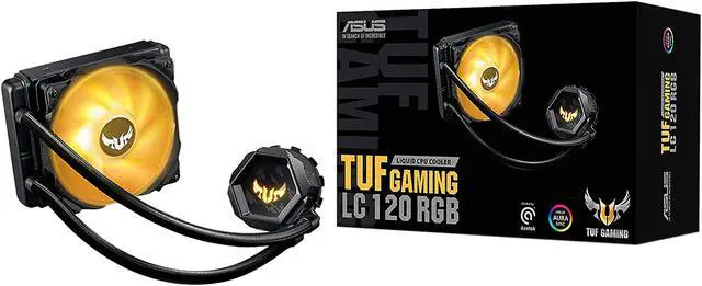 Alt view image 7 of 7 - ASUS TUF Gaming LC 120 RGB All-in-one liquid CPU Cooler, Aura Sync, TUF 120mm RGB Radiator Fans with Fan Blade Groove Design LGA 1700 Compatible
