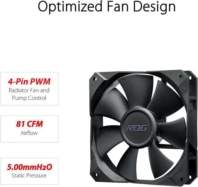 Alt view image 4 of 6 - ROG Strix LC II 360 All-in-one Liquid CPU Cooler with Aura Sync, Intel LGA 1150/1151/1155/1156/1200/2066 and AMD AM4/TR4 Support and Three ROG 120 mm Radiator Fans