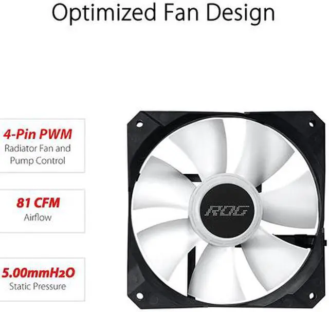 Alt view image 2 of 4 - ROG Strix LC II 240 ARGB All-in-one Liquid CPU Cooler with Aura Sync, Intel LGA 1150/1151/1155/1156/1200/2066 and AMD AM4/TR4 Support and Dual ROG 120 mm Addressable RGB Radiator Fans