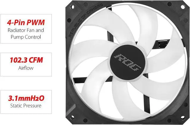 Alt view image 3 of 5 - ASUS ROG Strix LC II 280 ARGB all-in-one liquid CPU cooler(AIO) with Aura Sync, AMD AM4/TR4, and Intel LGA 1150/1151/1155/1156/1200/2066 support, dual ROG 140 mm addressable RGB radiator fans