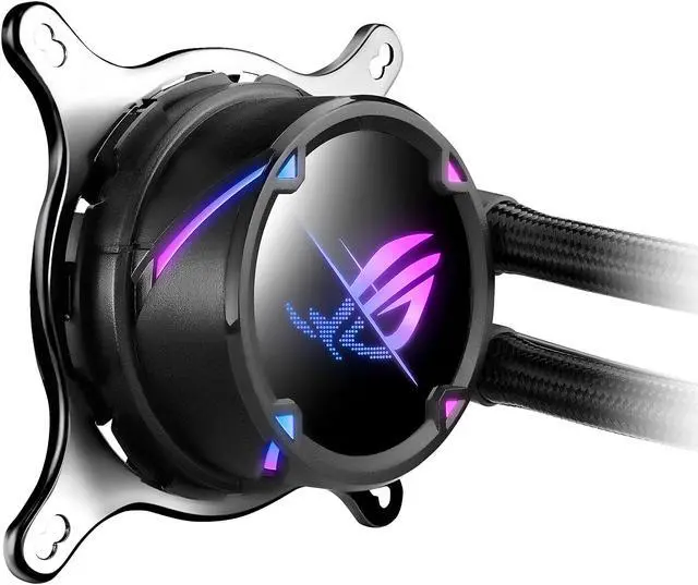 Alt view image 4 of 5 - ASUS ROG Strix LC II 280 ARGB all-in-one liquid CPU cooler(AIO) with Aura Sync, AMD AM4/TR4, and Intel LGA 1150/1151/1155/1156/1200/2066 support, dual ROG 140 mm addressable RGB radiator fans