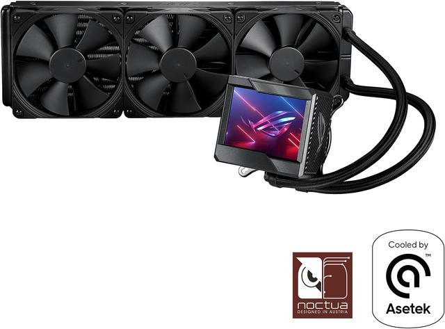 ASUS ROG Ryujin II 360 RGB all-in-one liquid CPU cooler 360mm Radiator  (3.5 color LCD, 3x Noctua iPPC 2000 PWM 120mm radiator fans, compatible  with Intel LGA1700, 1200 and AM4 socket) 