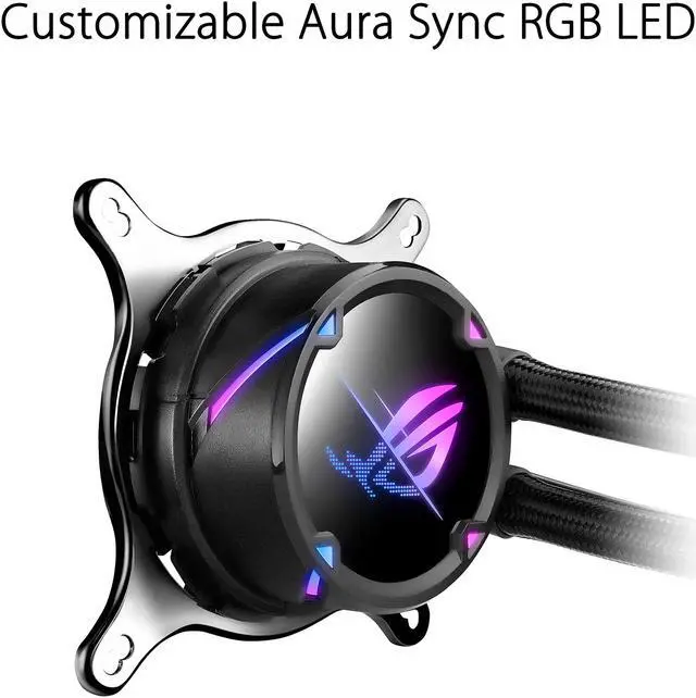 Alt view image 4 of 5 - ASUS ROG Strix LC II 360 ARGB All-in-one AIO Liquid CPU Cooler 360mm Radiator, Intel LGA1700, 115x/2066 and AMD AM4/TR4 Support, Triple 120mm 4-pin PWM Addressable RGB Radiator Fans