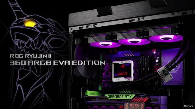 Alt view image 9 of 9 - ASUS ROG RYUJIN II 360 ARGB EVA EDITION Water Cooler