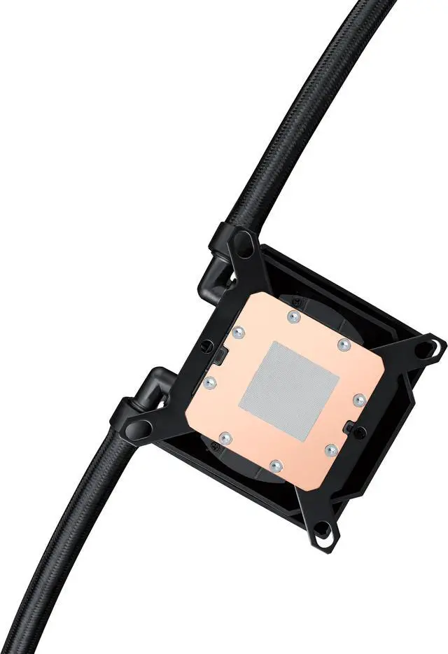 Alt view image 6 of 8 - ASUS ROG Ryujin III 240 all-in-one liquid CPU cooler with 240mm radiator. Asetek 8th gen pump, 2x Noctua industrialPPC 120mm fans, 3.5” color LCD