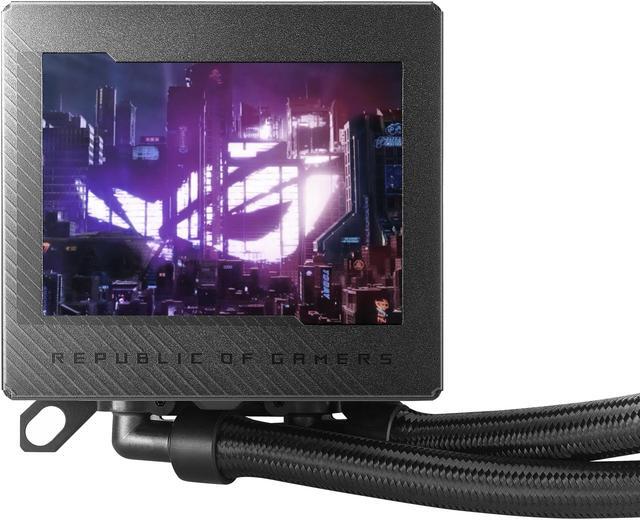 Alt view image 5 of 10 - ASUS ROG Ryujin III 360 ARGB All-in-one Liquid CPU Cooler with 360mm Radiator. 3x Magnetic 120mm ARGB Fans (Daisy Chain design), 3.5" LCD Display - Supports Intel LGA 1851/1700 and AMD AM5/AM4
