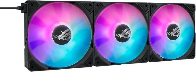 Alt view image 9 of 10 - ASUS ROG Ryujin III 360 ARGB All-in-one Liquid CPU Cooler with 360mm Radiator. 3x Magnetic 120mm ARGB Fans (Daisy Chain design), 3.5" LCD Display - Supports Intel LGA 1851/1700 and AMD AM5/AM4