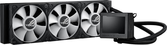 Alt view image 4 of 10 - ASUS ROG Ryujin III 360 ARGB All-in-one Liquid CPU Cooler with 360mm Radiator. 3x Magnetic 120mm ARGB Fans (Daisy Chain design), 3.5" LCD Display - Supports Intel LGA 1851/1700 and AMD AM5/AM4