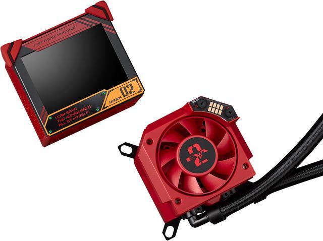 Alt view image 14 of 17 - ASUS ROG Ryujin III 360 ARGB EVA-02 EDITION All-in-one Liquid CPU Cooler with 360mm Radiator. Asetek 8th Gen Pump, 3x Magnetic 120mm ARGB Fans (Daisy Chain Fesign), 3.5" OLCD Fisplay
