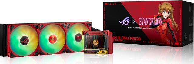 Alt view image 16 of 17 - ASUS ROG Ryujin III 360 ARGB EVA-02 EDITION All-in-one Liquid CPU Cooler with 360mm Radiator. Asetek 8th Gen Pump, 3x Magnetic 120mm ARGB Fans (Daisy Chain Fesign), 3.5" OLCD Fisplay