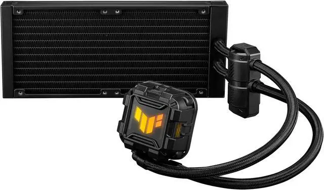 Alt view image 5 of 6 - ASUS TUF Gaming LC II 240 ARGB All-in-One Liquid CPU Coolers with Aura Sync, 2x TUF Gaming 120mm ARGB Radiator Fans, Reinforced Tubing, Compatible with Latest Intel & AMD CPUs