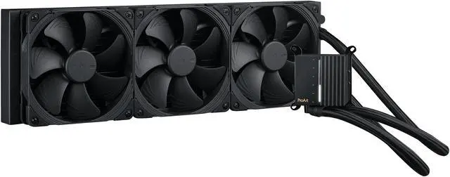 Alt view image 12 of 12 - ASUS ProArt LC 420 all-in-one CPU liquid cooler with illuminated system status meter and three Noctua NF-A14 industrialPPC-2000 PWM 140mm radiator fans - Supports Intel LGA 1851/1700 and AMD AM5/AM4
