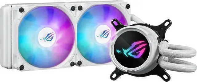 Alt view image 3 of 11 - ASUS ROG STRIX LC III 240 ARGB WHT All-in-one CPU Liquid Cooler - Supports Intel LGA 1851/1700 and AMD AM5/AM4