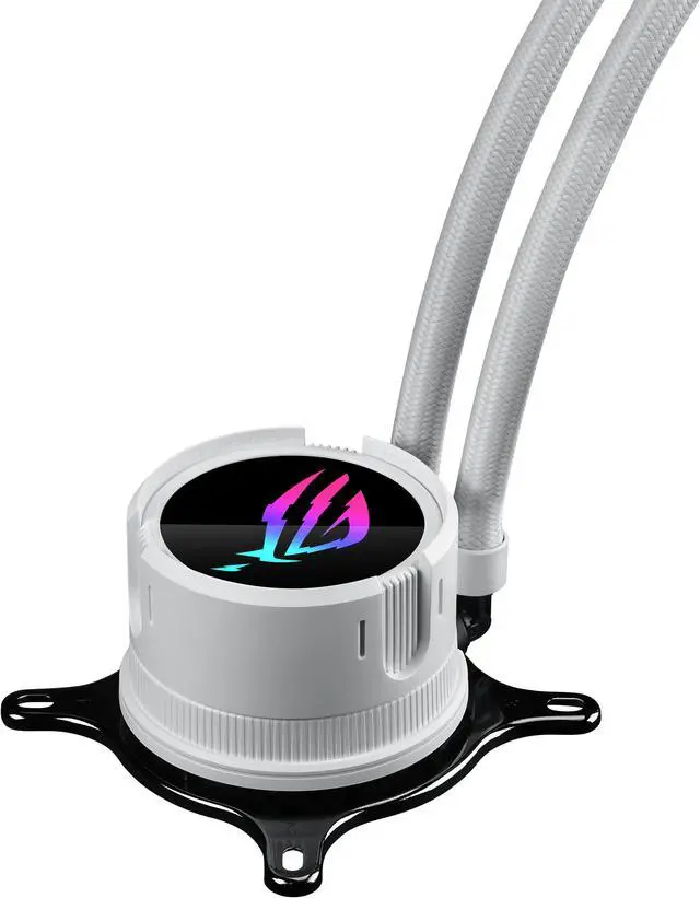 Alt view image 4 of 8 - ASUS ROG Strix LC III 360 ARGB White Edition all-in-one CPU liquid cooler with 360° rotatable water block, Asetek's new Gen7 v2 pump, premium ROG ARGB fans, and 10+ custom Aura lighting effects
