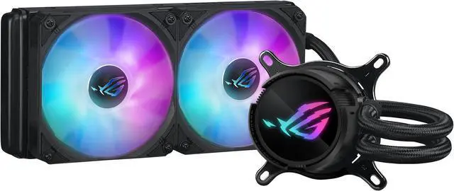 Alt view image 3 of 11 - ASUS ROG Strix LC III 240 ARGB all-in-one CPU liquid cooler with 360° rotatable water block, Asetek’s new Gen7 v2 pump, premium ROG ARGB fans, and 10+ custom Aura lighting effects